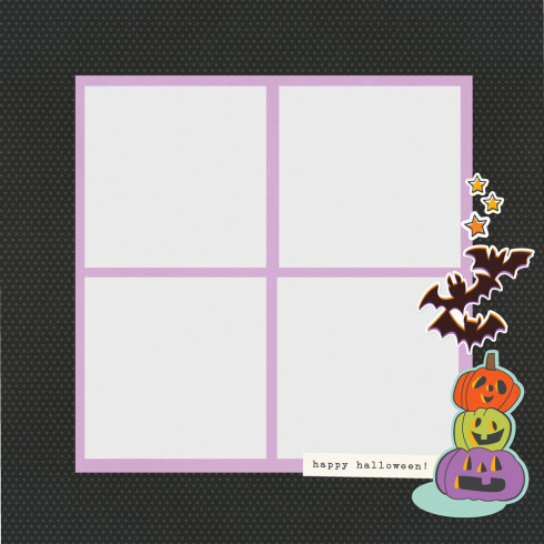 Simple Stories - Stanzteile "Say Cheese Classic Mouse Halloween" Simple Pages Pieces