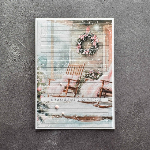 Preview: Simple and Basic - Stanzschablone A6 "Rectangle Horizontal Striped Panel" Dies