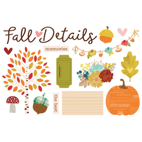 Preview: Simple Stories - Stanzteile "Pumpkins & Plaid" Simple Pages Pieces