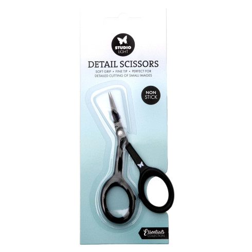Studio Light - Detail Scissors Soft Grip Fine Tip Non-Stick 4 Inch