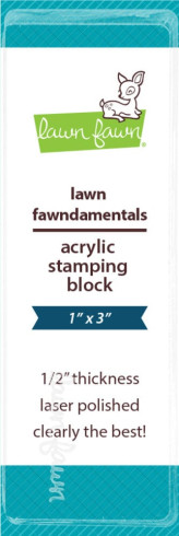 Preview: Lawn Fawn - Acrylstempelblock 1x3 Inch Block