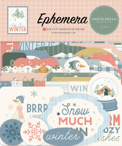 Preview: Carta Bella - Stanzteile "Silly Goose Winter" Ephemera