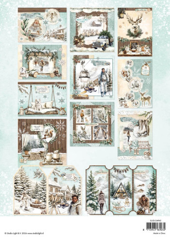 Preview: Studio Light  "Rustic Winter " Cardmaking Pad A4