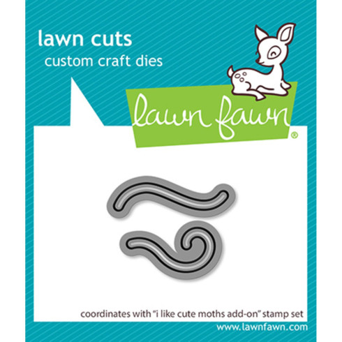 Lawn Fawn - Stanzschablone "I Like Cute Moths Add-On" Lawn Cuts Dies