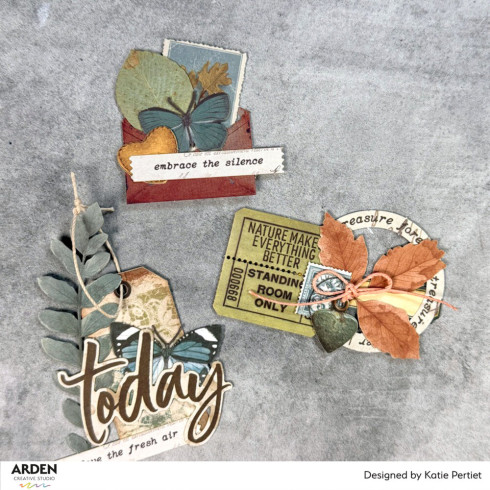 Arden Creative Studio - Stanzteile "Amber Ledgers Foliage" by Katie Pertiet Laser Cuts