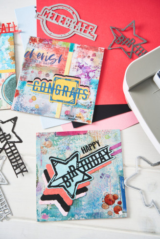 Sizzix - Stanzschablone "Word Wafers Birthday" Thinlits Craft Dies by Seth Apter