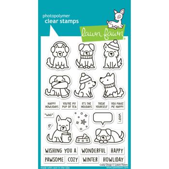 Lawn Fawn - Stempelset "Cozy Dogs" Clear Stamp