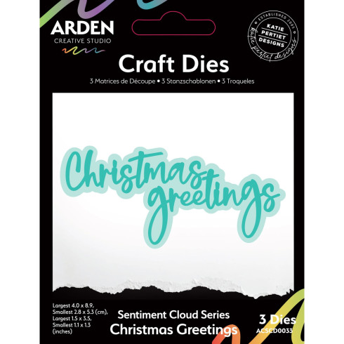 Arden Creative Studio - Stanzschablone "Christmas Greetings" Dies
