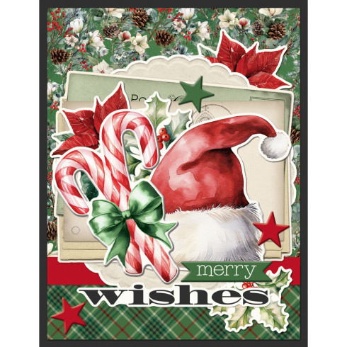 Simple Stories - Simple Vintage Old-Fashioned Christmas - Simple Cards Kit 12x12 Inch