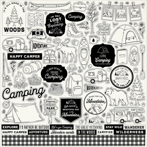 Carta Bella - Aufkleber "Great Outdoors" Element Stickers