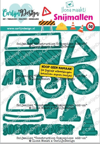 Preview: Carlijn Design - Stanzschablone "Construction Add-Ons by Ilona Maakt" Dies