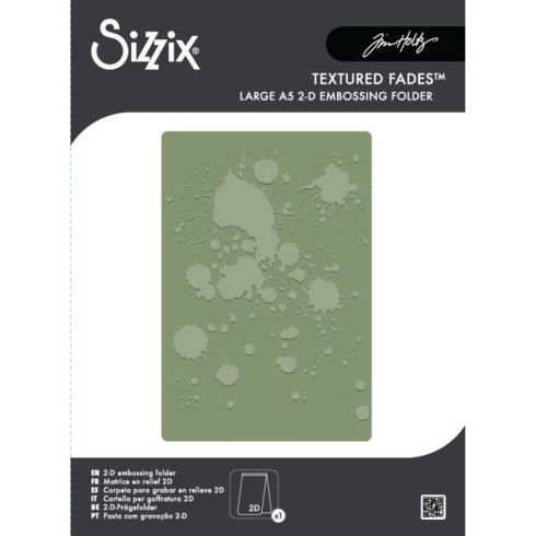 Sizzix - 2D Prägefolder "Vault Ink Splats" Embossing Folder Design by Tim Holtz