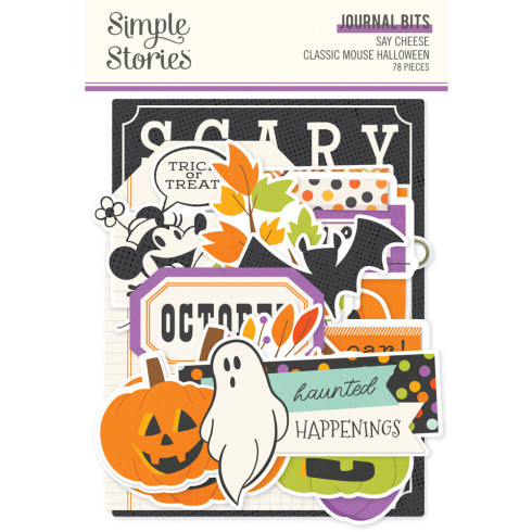 Simple Stories - Collectors Essential Kit "Say Cheese Classic Mouse Halloween" 12 Bogen Designpapier