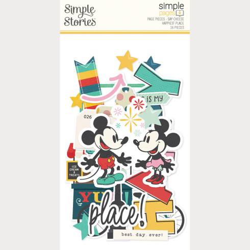 Preview: Simple Stories - Stanzteile "Say Cheese Happiest Place" Simple Pages Pieces