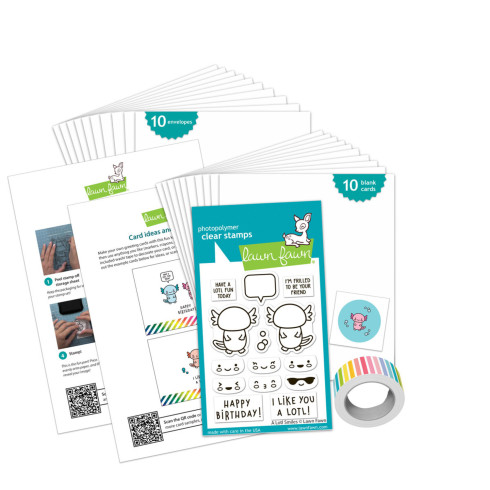 Lawn Fawn - Kids Cardmaking Kit Mini "A Lotl Smiles"