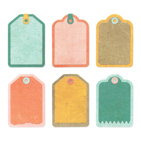 Preview: Sizzix - Stanzschablone "Snap and Swap Mini Tags" Thinlits Craft Dies by 49 and Market