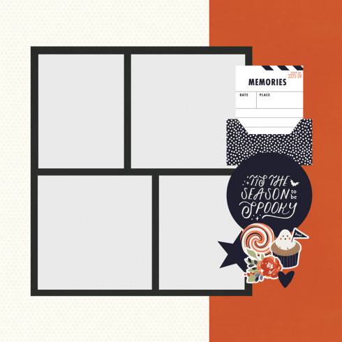 Simple Stories - Stanzteile "Frightful Fun" Simple Pages Pieces