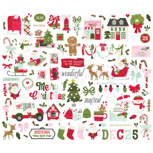 Preview: Simple Stories - Stanzteile "Kringle & Co." Bits & Pieces