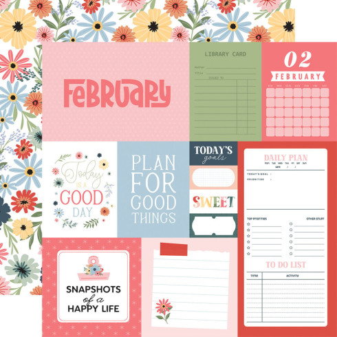 Preview: Echo Park - Designpapier "One Day At A Time" Collection Kit 12x12 Inch - 12 Bogen