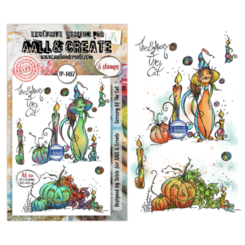 AALL and Create - Stempelset A6 "Sorcery Of The Cat" Clear Stamps