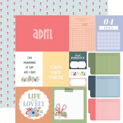 Echo Park - Designpapier "One Day At A Time" Collection Kit 12x12 Inch - 12 Bogen