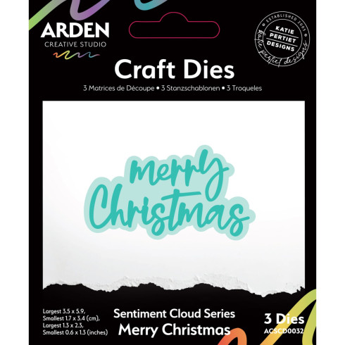 Arden Creative Studio - Stanzschablone "Merry Christmas" Dies