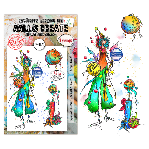 AALL and Create - Stempelset A6 "Aerial Carol" Clear Stamps