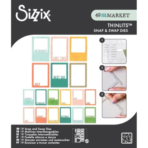 Preview: Sizzix - Stanzschablone "Snap and Swap Instamatic" Thinlits Craft Dies by 49 and Market