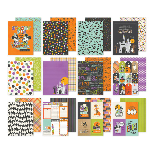 Preview: Simple Stories - Designpapier "Say Cheese Classic Mouse Halloween" Paper Pack 6x8 Inch - 24 Bogen