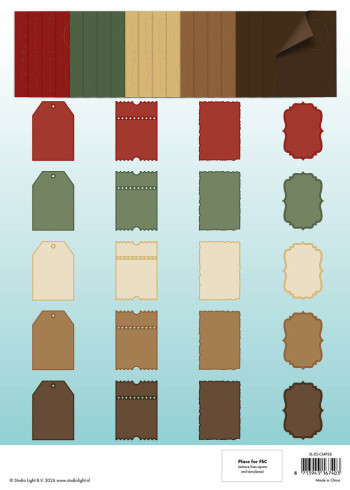 Preview: Studio Light - Card Shapes "Cottage Christmas" für Karten 127x178mm