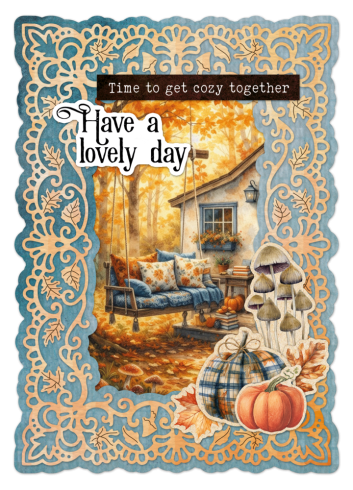 Preview: Studio Light - Stanzschablone "A6 Autumn Frame" Autumn Story Cutting Dies
