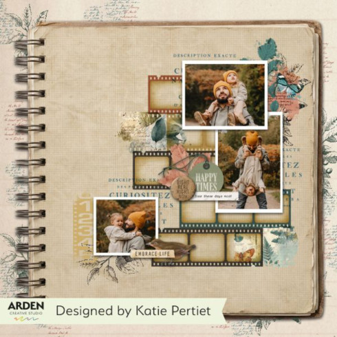 Preview: Arden Creative Studio - Stempelset "Ledger Notes" Clear Stamps by Katie Pertiet