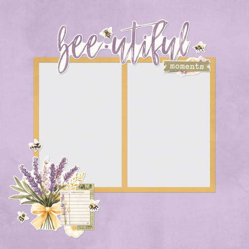 Preview: Simple Stories - Stanzteile "Simple Vintage Lavender Fields" Simple Pages Pieces