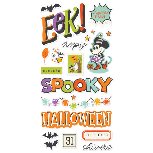 Simple Stories - Aufkleber "Say Cheese Classic Mouse Halloween" Foam Sticker