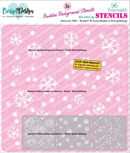 Preview: Carlijn Design - Schablone 15*15 cm 