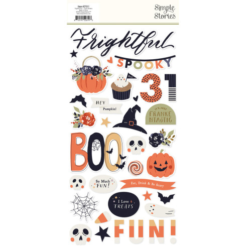 Preview: Simple Stories - Aufkleber "Frightful Fun" Foam Sticker