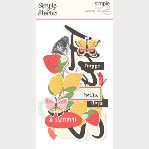 Simple Stories - Stanzteile "Pink Lemonade" Simple Pages Pieces