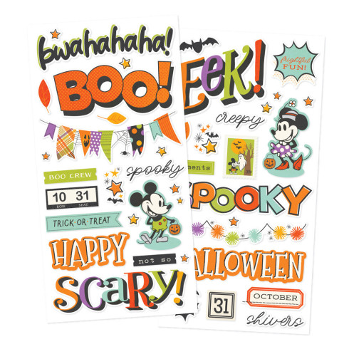 Simple Stories - Aufkleber "Say Cheese Classic Mouse Halloween" Foam Sticker