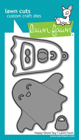 Preview: Lawn Fawn - Stanzschablone "Happy Ghost Tag" Lawn Cuts Dies
