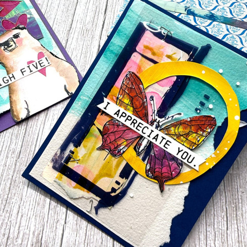 Preview: Ranger - Dina Wakley Media Rub-Ons "Flutters"