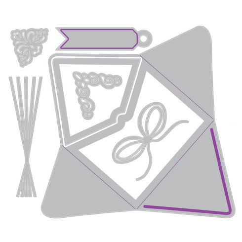 Preview: Sizzix - Stanzschablone "First Class Mail" Thinlits Craft Dies by Vicki Boutin