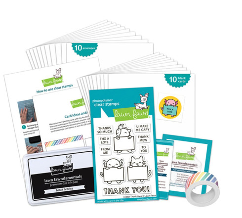 Preview: Lawn Fawn - Kids Cardmaking Kit "Critter Thank Yous"
