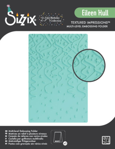 Preview: Sizzix - Multi-Level Prägefolder "Party Time" Embossing Folder - Design by Eileen Hull