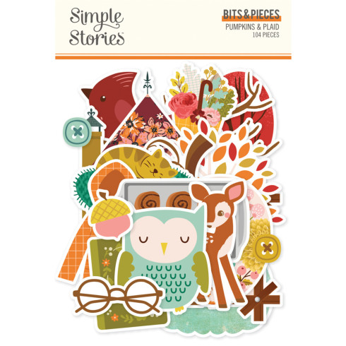 Simple Stories - Stanzteile "Pumpkins & Plaid" Bits & Pieces