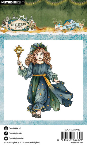 Preview: Studio Light - Stempel "Xmas Girl" Christmas Forest Clear Stamps