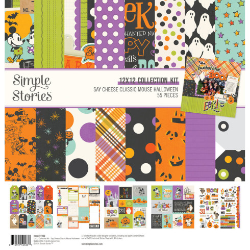 Preview: Simple Stories - Collectors Essential Kit "Say Cheese Classic Mouse Halloween" 12 Bogen Designpapier