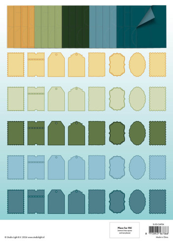Preview: Studio Light - Card Shapes "Christmas Forest" für Karten 105x148mm