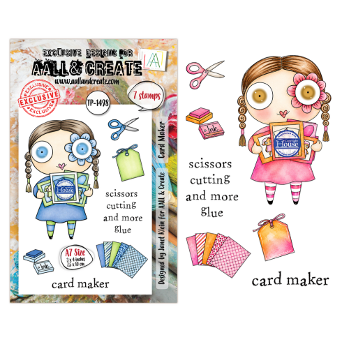 Preview: AALL and Create - Stempelset A7 "Card Maker" Clear Stamps by Janet Klein
