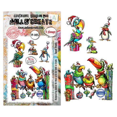 AALL and Create - Stempelset A6 "Tweet Treats" Clear Stamps