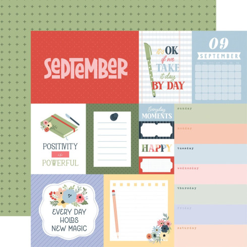 Echo Park - Designpapier "One Day At A Time" Collection Kit 12x12 Inch - 12 Bogen